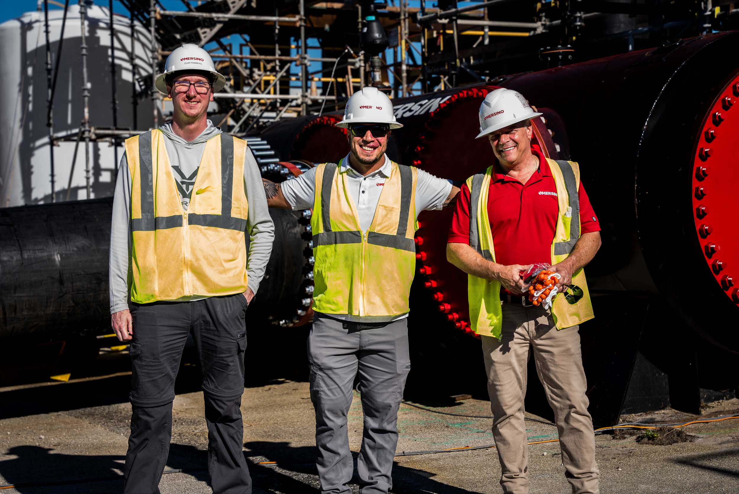 Our team on project site